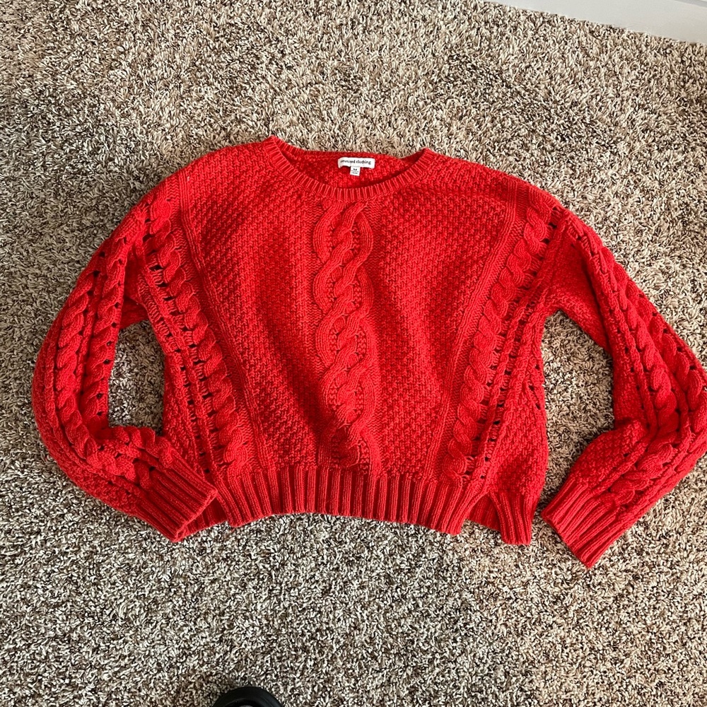 Cute red sweater